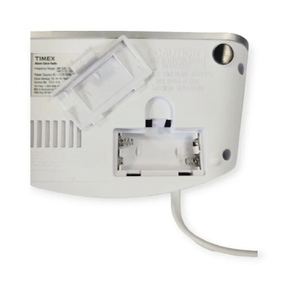 Timex T231Y Snooze/Sleep Display Dimmer‎ Alarm Clock Radio In White